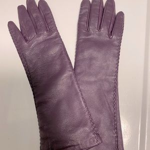 Danier long leather gloves